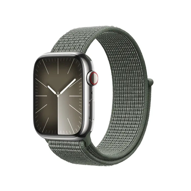 Crong Nylon – Sportinė apyrankė Apple Watch 38/40/41/42 mm (karinė žalia)