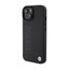 BMW Leather Hot Stamp – dėklas iPhone 15 (juodas)