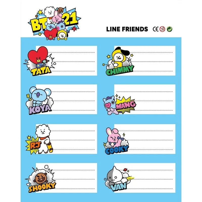 BT21 – lipdukų rinkinys
