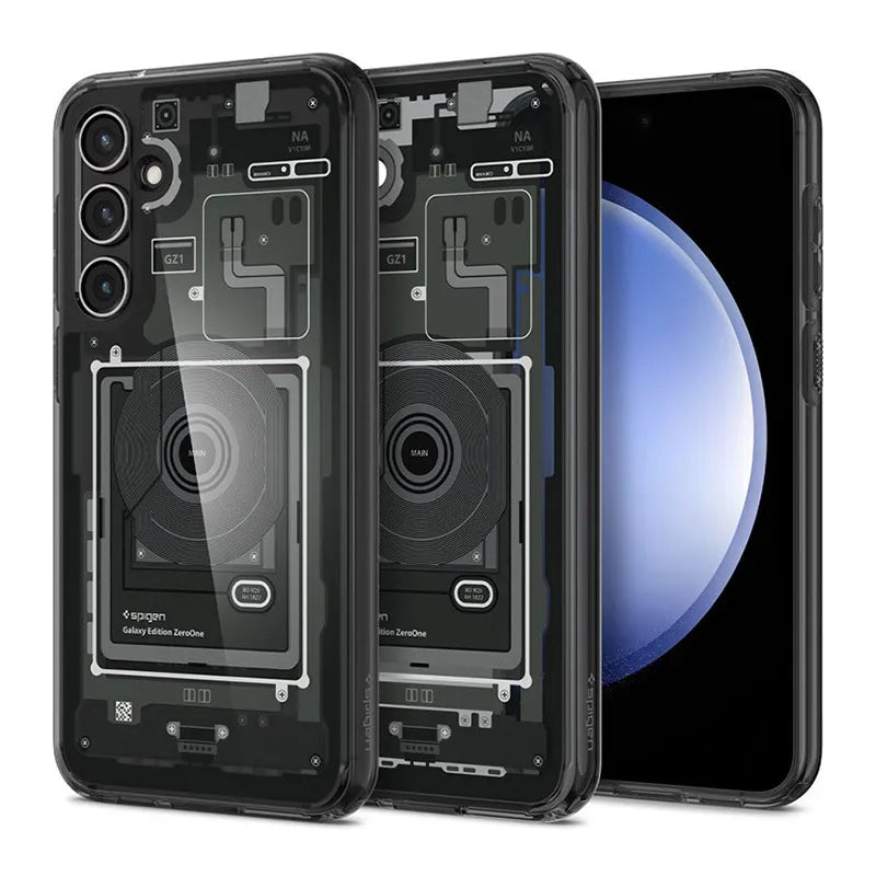 Spigen Ultra Hybrid – dėklas, skirtas Samsung Galaxy S23 FE (Zero One)
