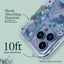 Rifle Paper Clear – dėklas iPhone 14 Pro Max (Garden Party Blue)