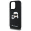 Karl Lagerfeld Silicone Double Heads Print MagSafe – dėklas iPhone 16 Pro (juodas)