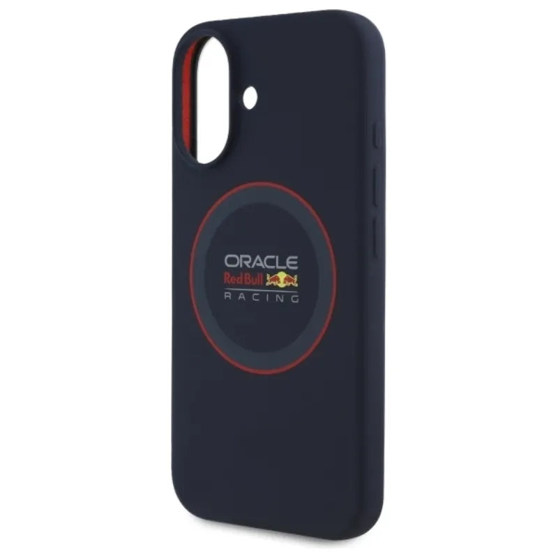 Red Bull Silicone Red Ring MagSafe – iPhone 16 Plus dėklas (tamsiai mėlynas)
