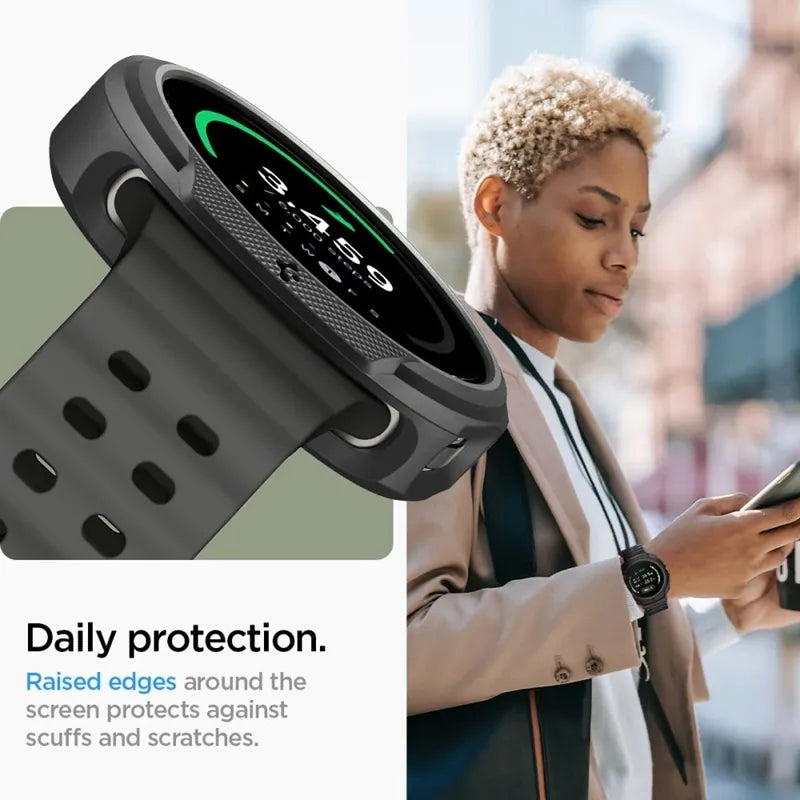 Spigen Liquid Air – dėklas Samsung Galaxy Watch 8 Classic 46 mm (matinė juoda)
