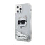 Karl Lagerfeld Liquid Glitter NFT Choupette Head – Dėklas iPhone 12 / iPhone 12 Pro (sidabrinis)