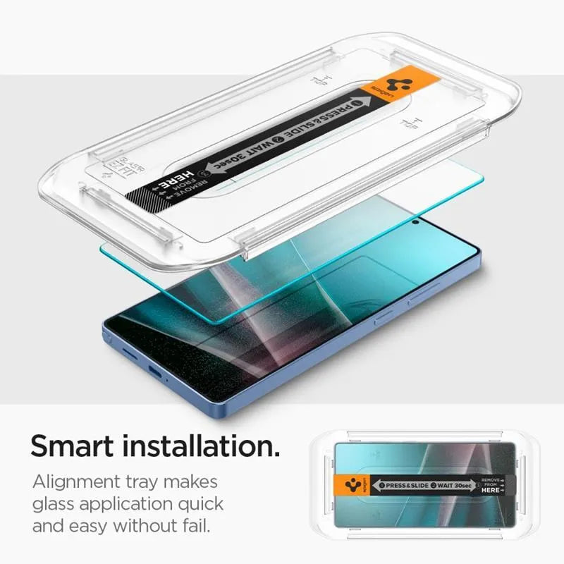 Spigen Glas.TR EZ Fit 2-Pack – grūdintas stiklas Samsung Galaxy S25 Ultra (2 vnt.)
