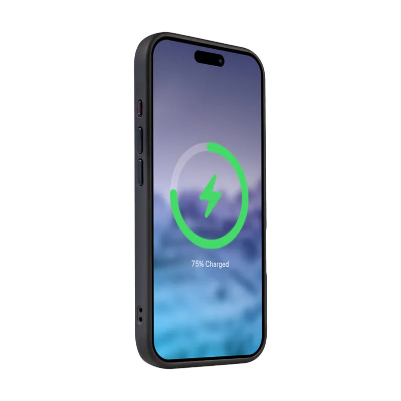 Crong Hybrid Frost MAG Cover – dėklas su MagSafe skirtas iPhone 16 (juodas)