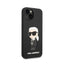Karl Lagerfeld Silicone Ikonik MagSafe – iPhone 15 Plus / 14 Plus dėklas (juodas)