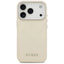 Guess Peony Hot Stamp Script MagSafe – dėklas iPhone 17 Pro (smėlio spalvos)