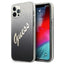 Guess Glitter Gradient Script – Dėklas, skirtas iPhone 12 Pro Max (juodas)