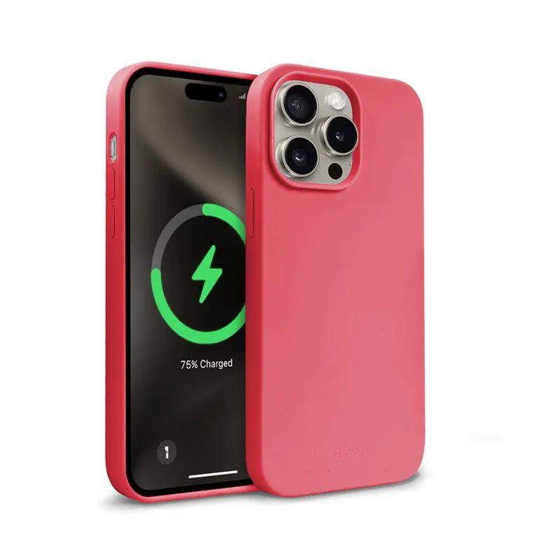 Crong Color Cover Magnetic – iPhone 15 Pro MagSafe dėklas (rožinis)