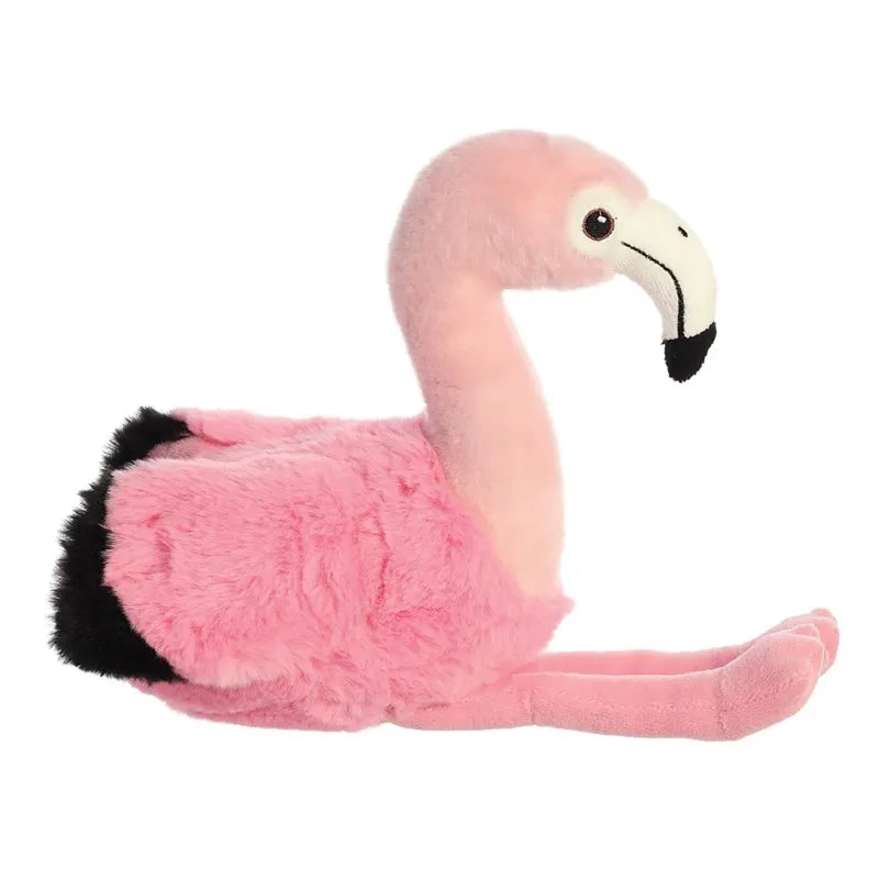 Eco Nation – Pliušinis žaislas / Jaukus sėdintis flamingas 27 cm ekologiškas