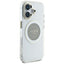 Guess IML Metal Colored Circle Classic Logo MagSafe – dėklas iPhone 16 (pilkas)