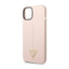 Guess Silicone Triangle Logo – dėklas iPhone 14 Plus telefonui (rožinis)