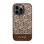 Guess GCube Stripes MagSafe – dėklas iPhone 14 Pro Max (rudas)
