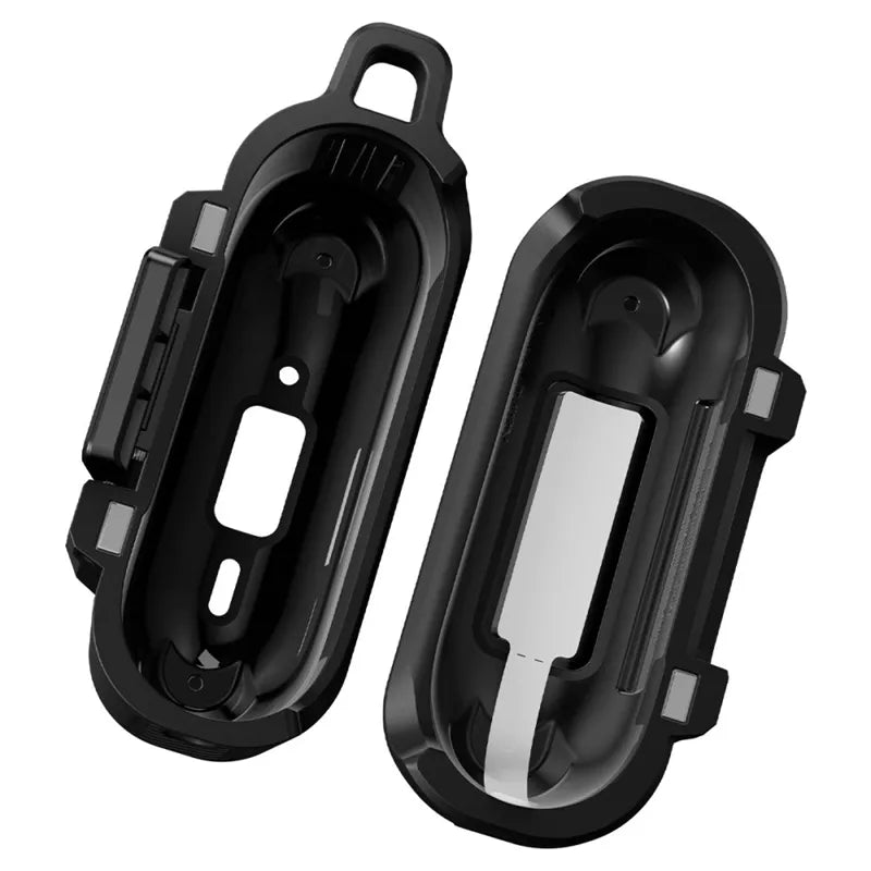 Spigen Lock Fit – šarvuotas dėklas, skirtas Apple AirPods Pro 3 (matinė juoda)