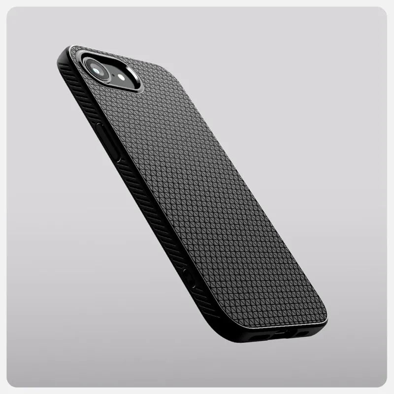 Spigen Liquid Air Mag MagSafe – dėklas iPhone 17e / 16e (matinė juoda)