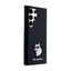 Karl Lagerfeld Silicone Choupette Metal Pin – dėklas Samsung Galaxy S24 Ultra (juodas)