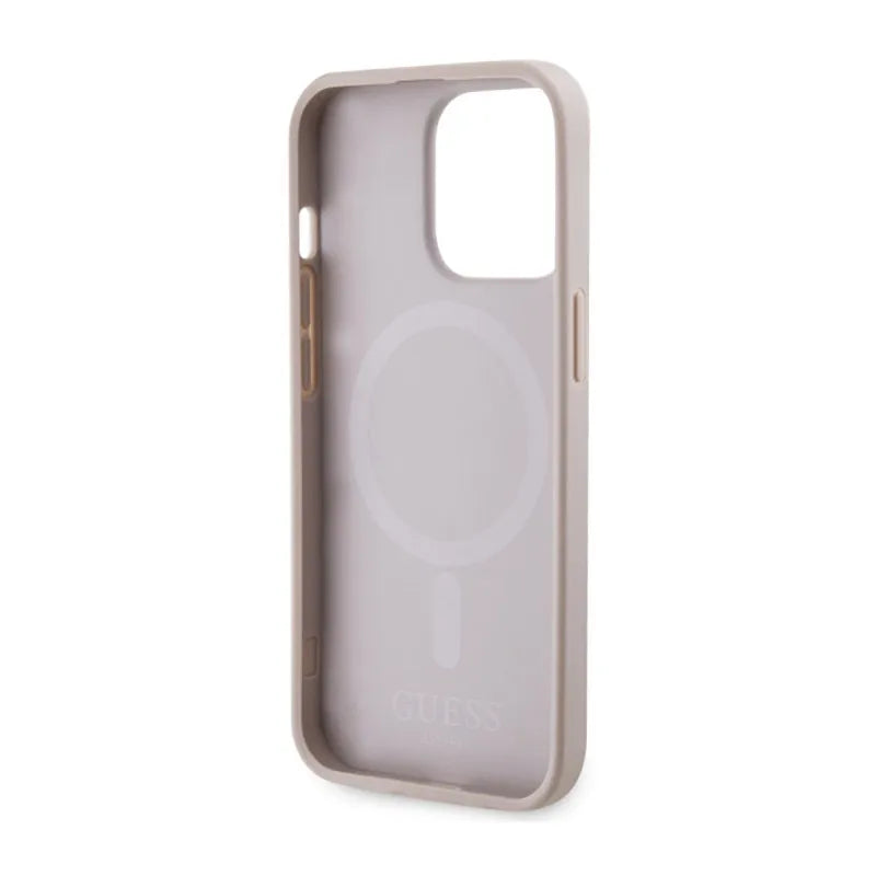 Guess 4G Printed Stripes MagSafe - dėklas skirtas iPhone 13 Pro (rožinis)