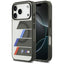 BMW M IML Metal Buttons Tricolor Lines MagSafe – dėklas iPhone 17 Pro (antracitas)