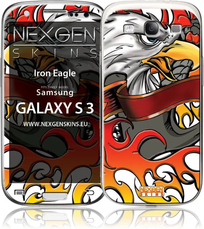 Nexgen 3D efekto lipdukai Samsung Galaxy S3 (Iron Eagle 3D)