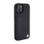 BMW Leather Hot Stamp – dėklas iPhone 15 (juodas)