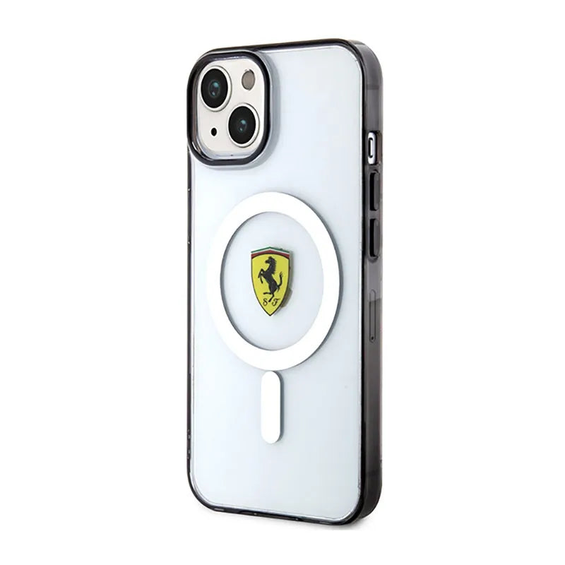 Ferrari Outline Magsafe – dėklas iPhone 14 (skaidrus)