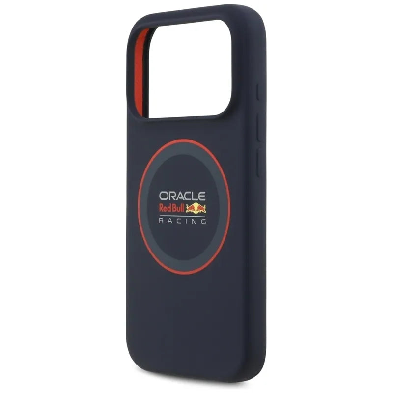 Red Bull Silicone Red Ring MagSafe – iPhone 17 Pro dėklas (tamsiai mėlynas)