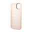 Guess Silicone Triangle Logo – dėklas iPhone 14 Plus telefonui (rožinis)