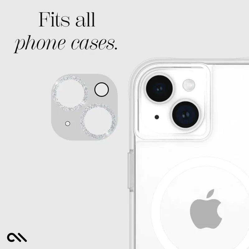 Case-Mate Sparkle objektyvo apsauga - apsauginis stiklas, skirtas iPhone 15 / iPhone 15 Plus fotoaparatui (Twinkle)