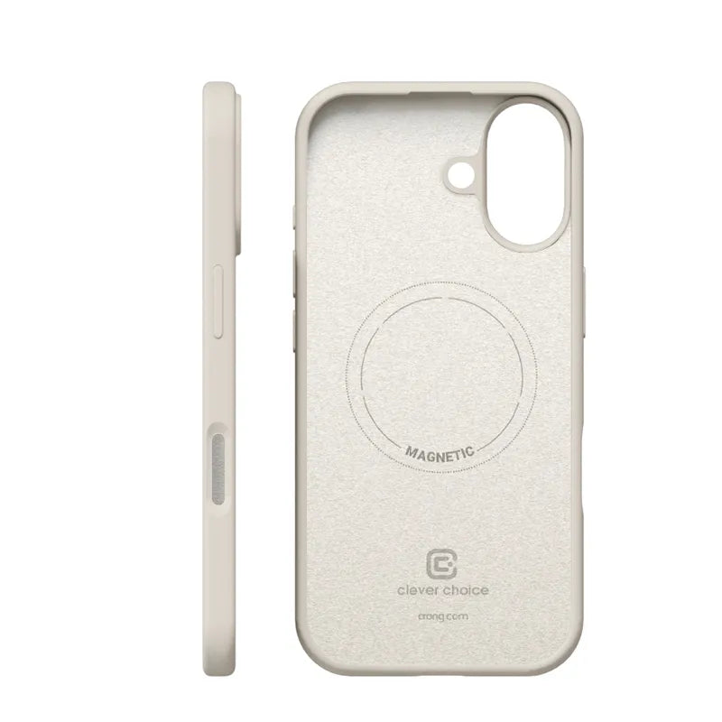 Crong Color Cover Magnetic - MagSafe iPhone 17 dėklas (Stone Beige)