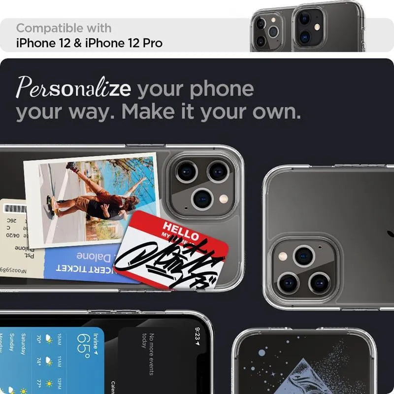 Spigen Ultra Hybrid – dėklas iPhone 12 / iPhone 12 Pro (skaidrus)