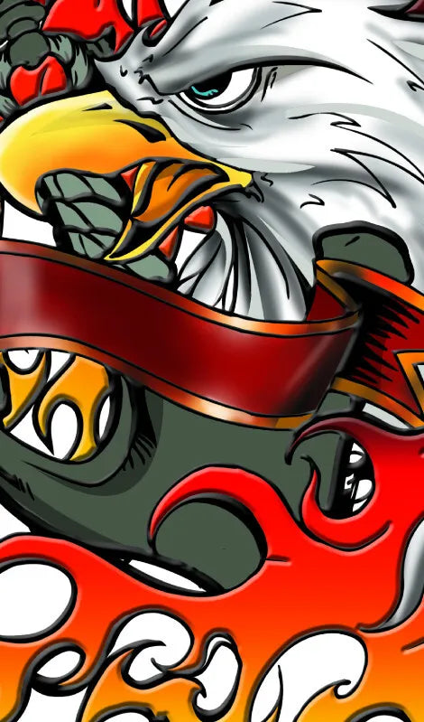 Nexgen 3D efekto lipdukai Samsung Galaxy S3 (Iron Eagle 3D)