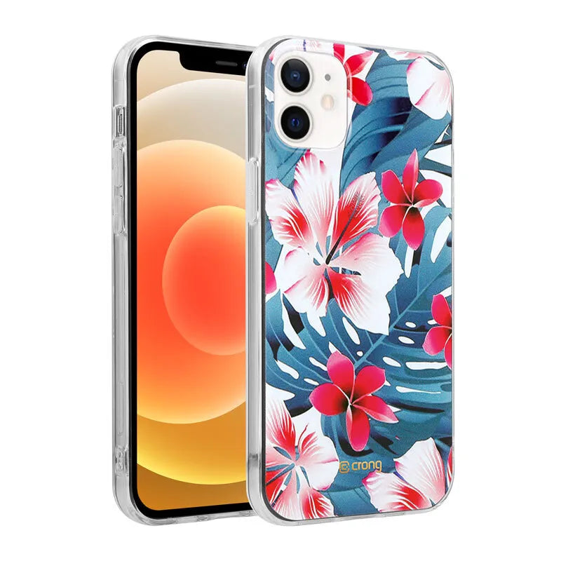 Crong Flower Case – dėklas iPhone 12 Mini (raštas 03)