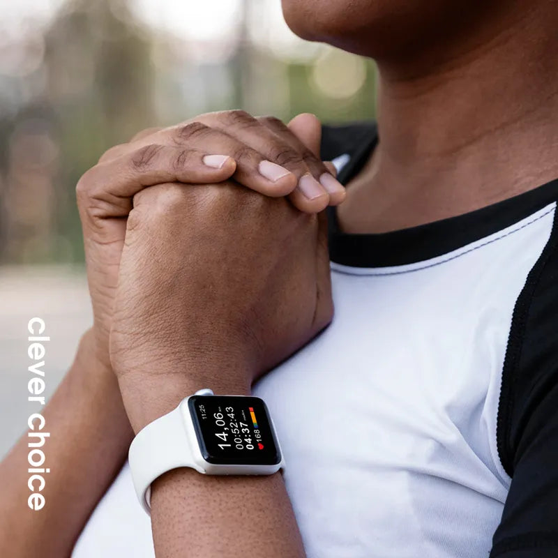 Crong Liquid – "Apple Watch" dirželis 38/40/41/42 mm (baltas)