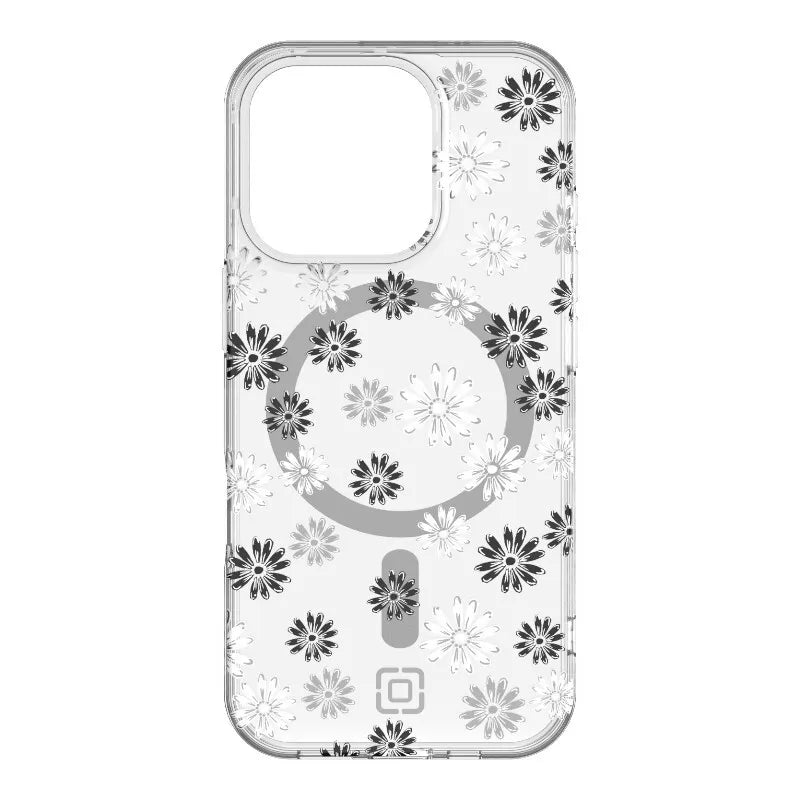 Incipio Forme MagSafe – dėklas iPhone 16 Pro (Ditzy Floral Silver)
