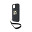 DKNY Wrist Strap Stock Logo – dėklas iPhone 15 Plus (juodas)