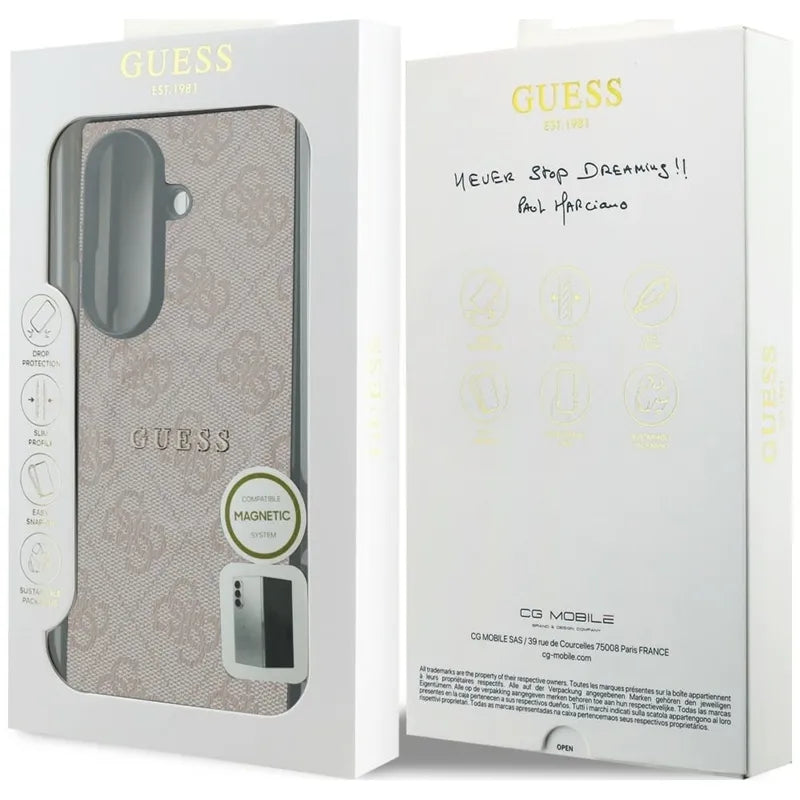 Guess 4G Classic MagSafe – dėklas Samsung Galaxy Z Fold 8 Ultra (rožinis)