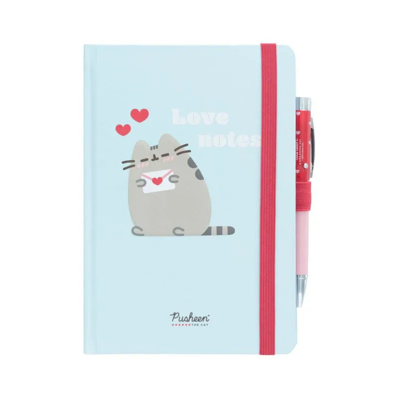 Pusheen – užrašų knygelė ir rašiklis su projektoriumi iš „Purrfect Love“ kolekcijos