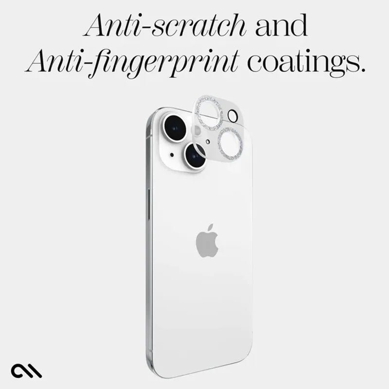 Case-Mate Sparkle objektyvo apsauga - apsauginis stiklas, skirtas iPhone 15 / iPhone 15 Plus fotoaparatui (Twinkle)