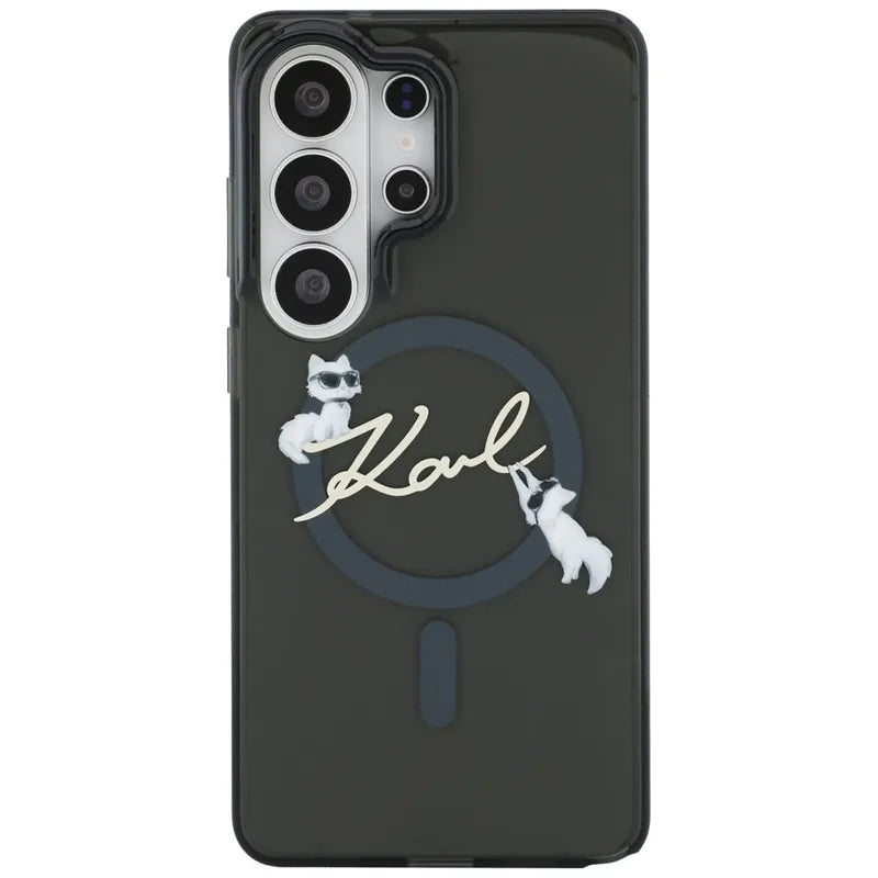 Karl Lagerfeld IML KC Script MagSafe – dėklas Samsung Galaxy S26 Ultra (juodas)