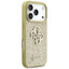 Guess Fixed Glitter Big 4G - Dėklas iPhone 17 Pro (auksinis)