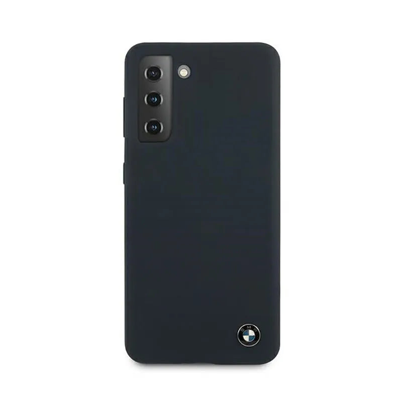 BMW Silicone Signature Logo – dėklas Samsung Galaxy S21+ (tamsiai mėlynas)