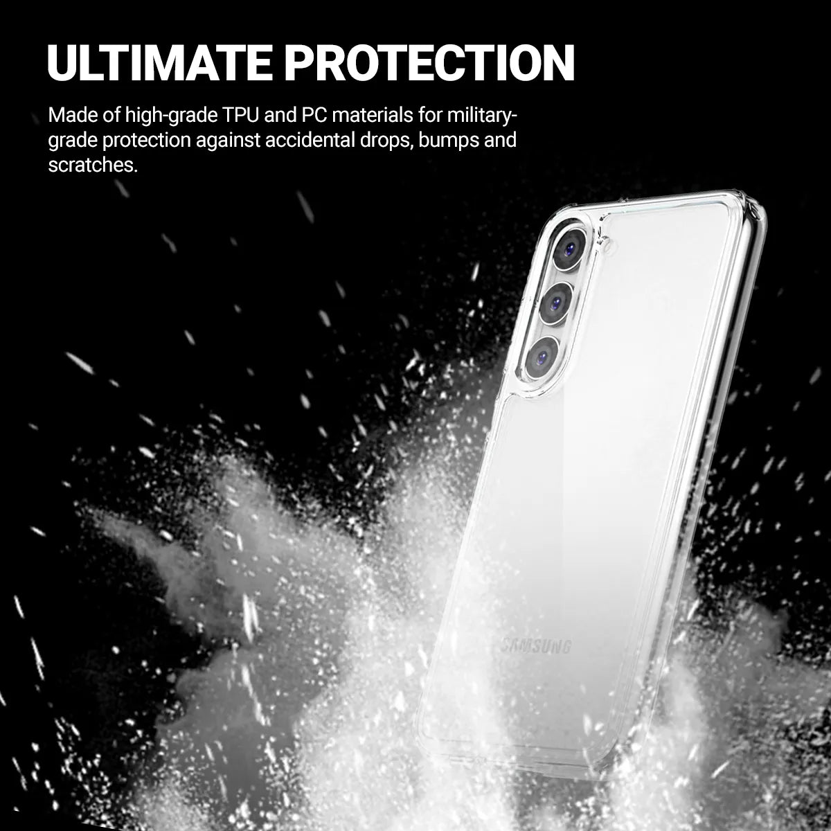 Crong Crystal Shield Cover - dėklas, skirtas Samsung Galaxy S23 (skaidrus)