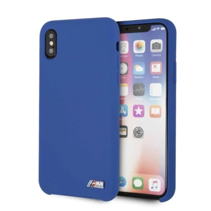 BMW „Silicone M Collection“ – dėklas „iPhone X / Xs“ telefonui (mėlynas)