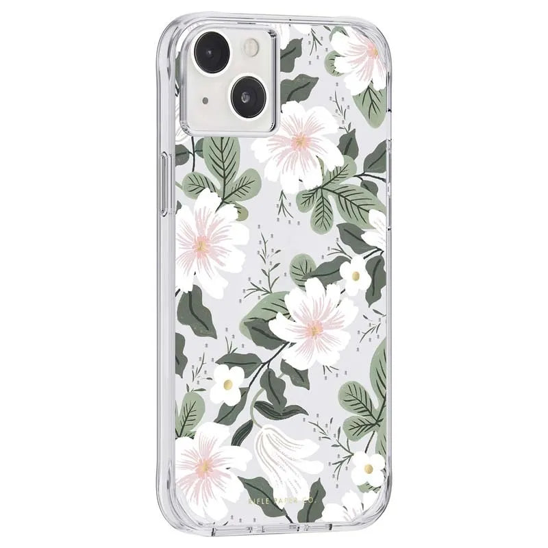 Rifle Paper Clear – dėklas iPhone 14 Plus telefonui (Willow)
