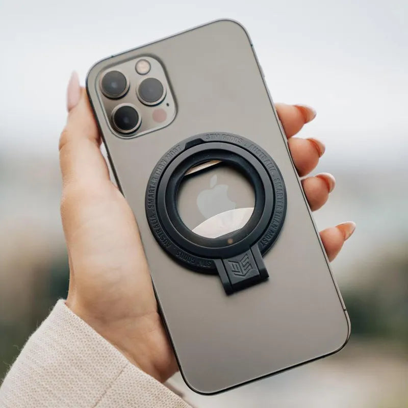 STM MagLoop - iPhone piršto kilpa ir butelių atidarytuvas - pilkas
