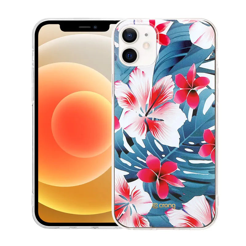 Crong Flower Case – dėklas iPhone 12 Mini (raštas 03)