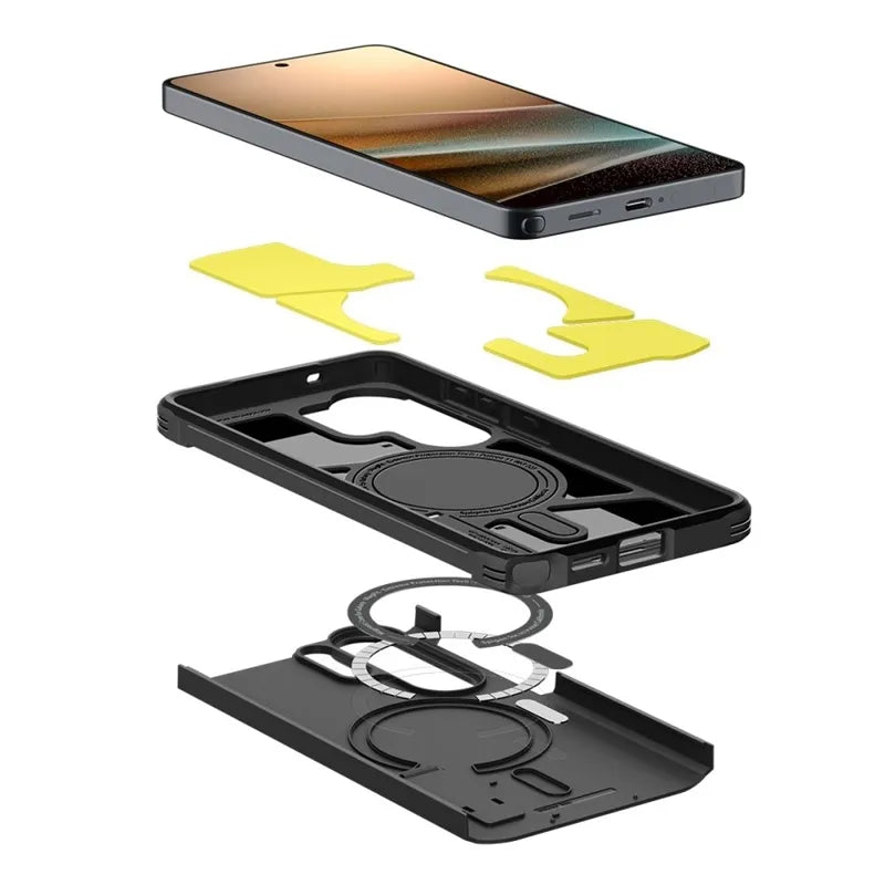 Spigen Tough Armor MagSafe – dėklas Samsung Galaxy S26 Ultra (juodas)
