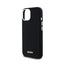 DKNY Liquid Silicone Small Metal Logo MagSafe – dėklas iPhone 15 / 14 / 13 (juodas)